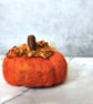 Pumpkin - Needle felted, Large Halloween Décor, Autumn Colours, Handmade. - Image 1