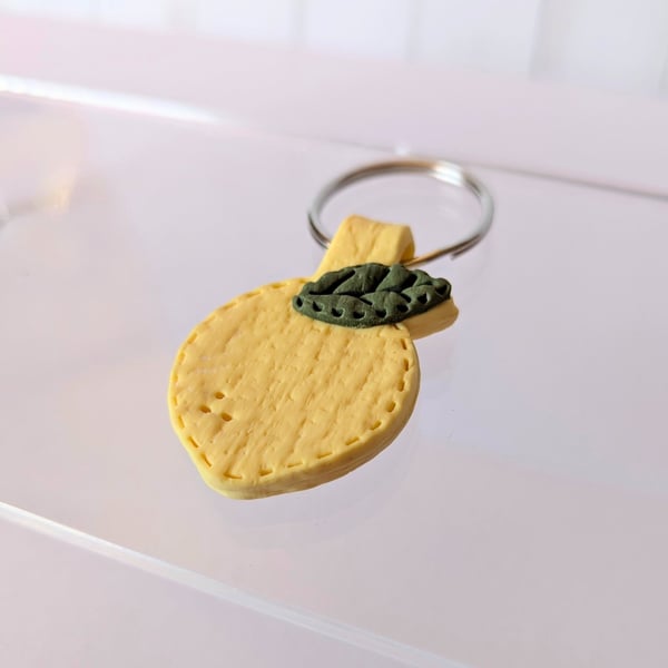 Lemon keychain.