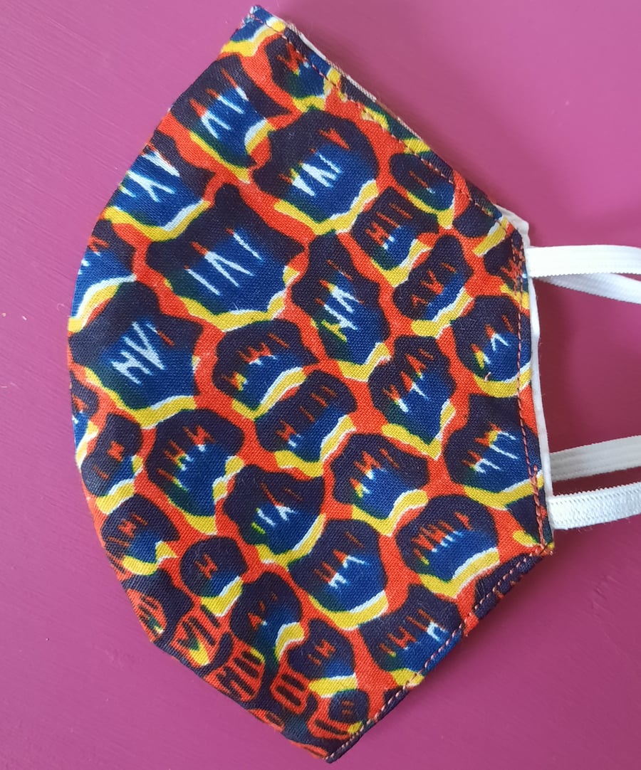 Bright Animal Print Handmade Reusable Facemask 