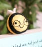 Woolly Bumble Bee Bookmark - Needle Felt Felted Handmade Wool Book Accessory - Image 5