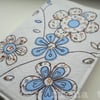 embroidered flowers sketchbook