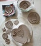 Embossed heart dish with butterly - Image 2