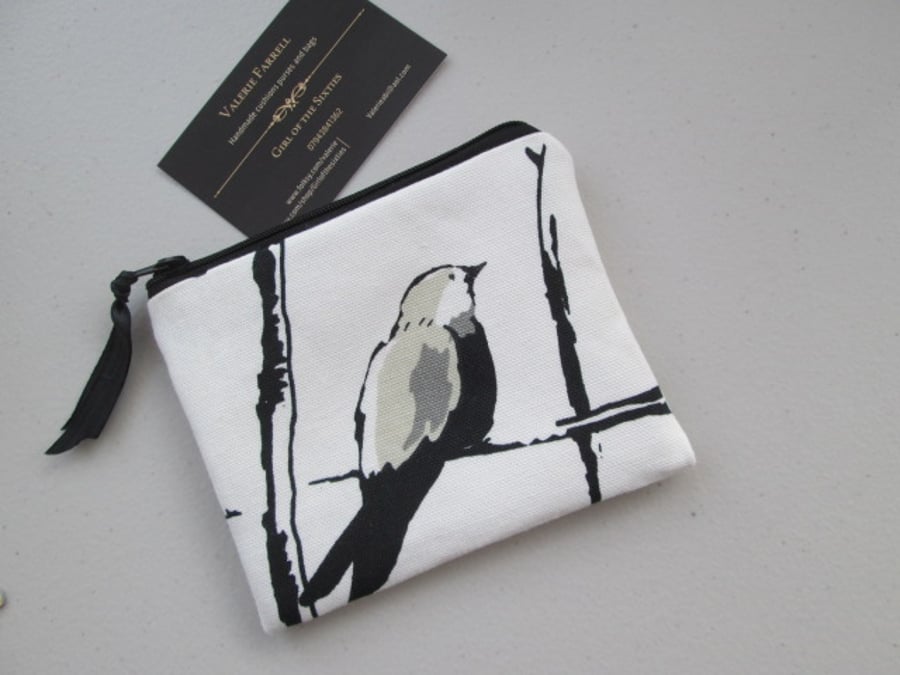 SALE Bird  Coin Purse