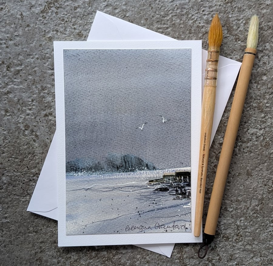 Coming Rain. Blank Card. Original Watercolour 260187