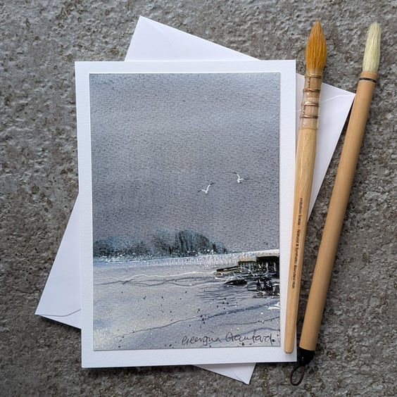 Coming Rain. Blank Card. Original Watercolour 260187