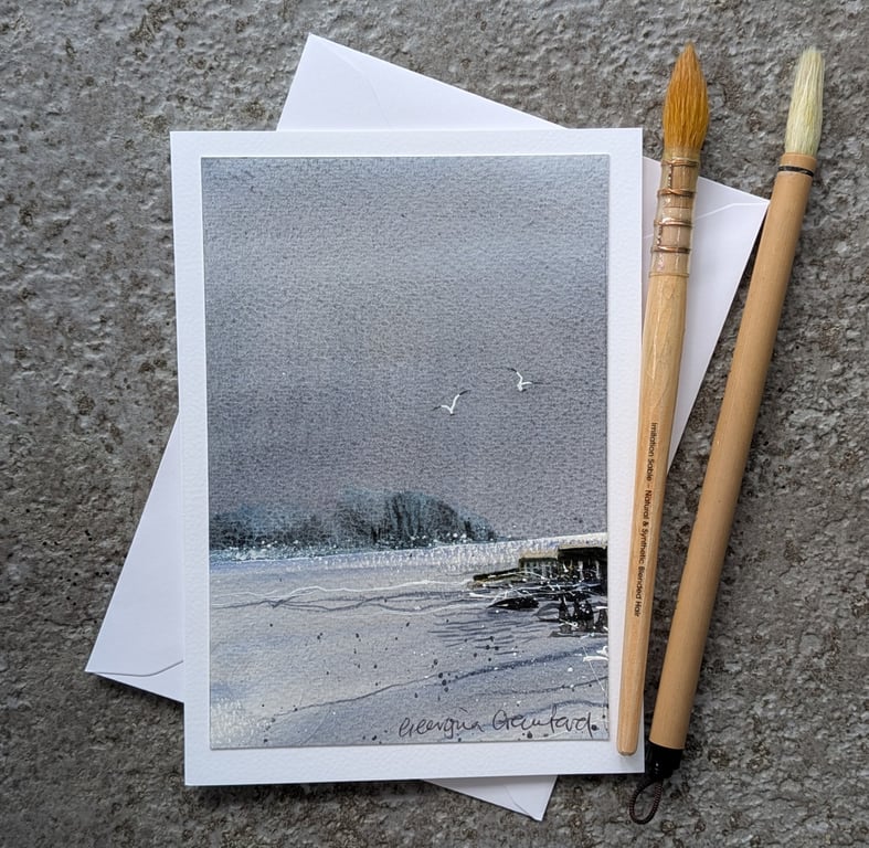 Coming Rain. Blank Card. Original Watercolour 260187