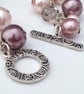 Pink Beaded Charm Bracelet - Image 4