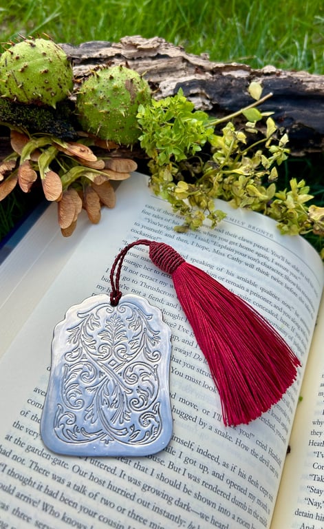 Vintage silver plated bookmark