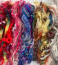 Pack of Decorative Yarns in 5 Jewel Colours and 2 Natural Colours