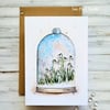 Snowdrops Blank Card - birthday, thanks, thinking of you, art greetings card