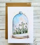Snowdrops Blank Card - birthday, thanks, thinking of you, art greetings card - Image 1