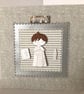 Personalized First Holy Communion Card, Green Handmade Blessings Card - Image 2