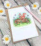 Squirrel & Friends Card - Birthday Card - Blank Card - Any Occasion - Image 1