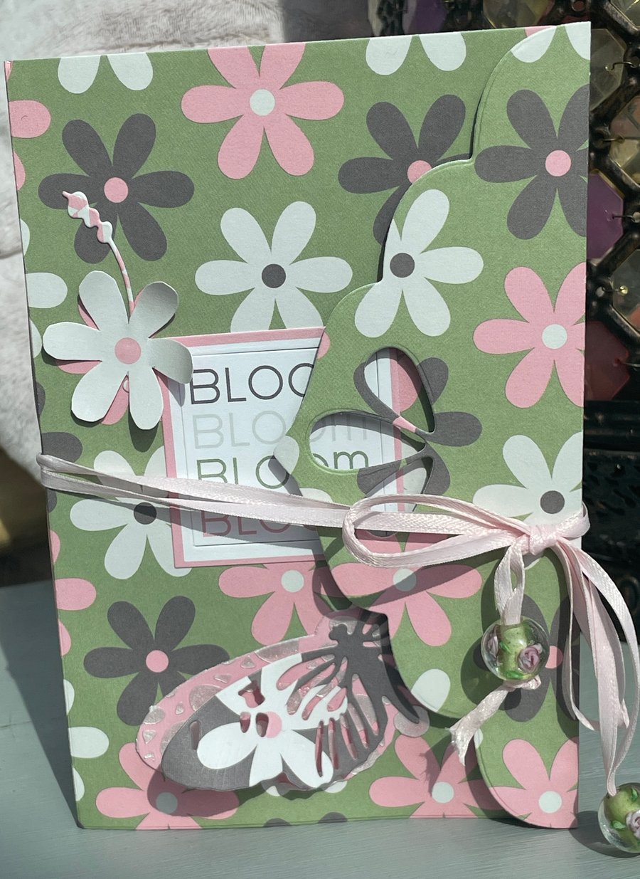 Mini Bloom, Bloom, Bloom butterfly themed memory or scrapbook