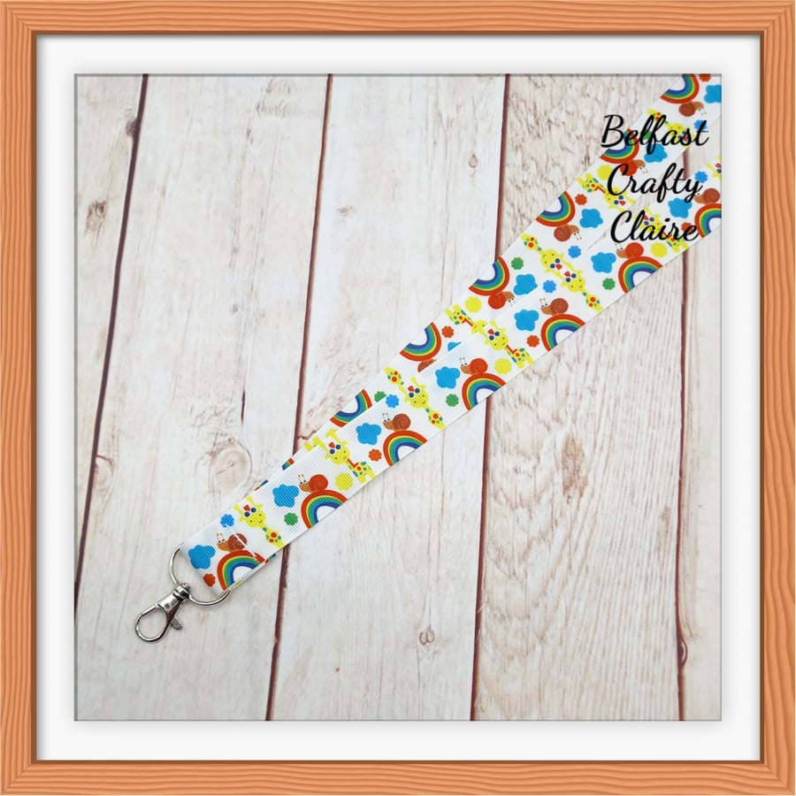Lanyard Neck Strap - Giraffe Theme - Badge ID Phone Keys Office - Gift