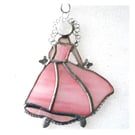 Princess Suncatcher Stained Glass Cinderella Dancer Pink 012