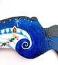 The Christmas hare with snow and holly - Image 2