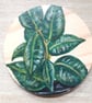"My House Plants" handpainted wooden coasters, set of 4 with holder - Image 6