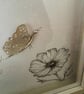 Handmade Sea Glass Butterfly Wall Art - Botanical Decor - Framed - Image 3