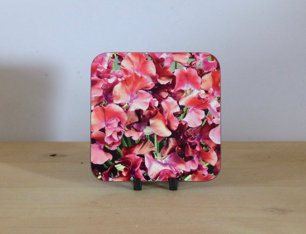 Photo Coaster - Sweet Peas