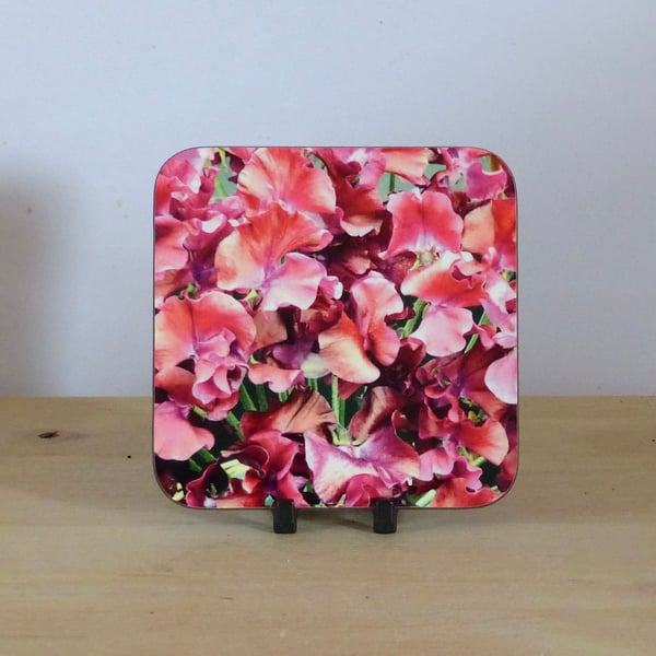 Photo Coaster - Sweet Peas