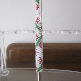 Beadwork Pen - Floral Design