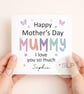 Personalised Mother's Day Card Personalised, Mummy and Me Card