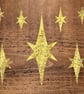 Christmas Stars Stencil Size A5 for Card Making & Home Decor, Window Stencil