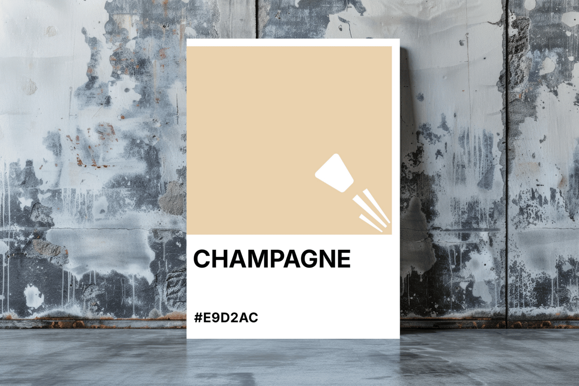 CHAMPAGNE Greeting Card – Colour Swatch Series (A6, Blank Inside)
