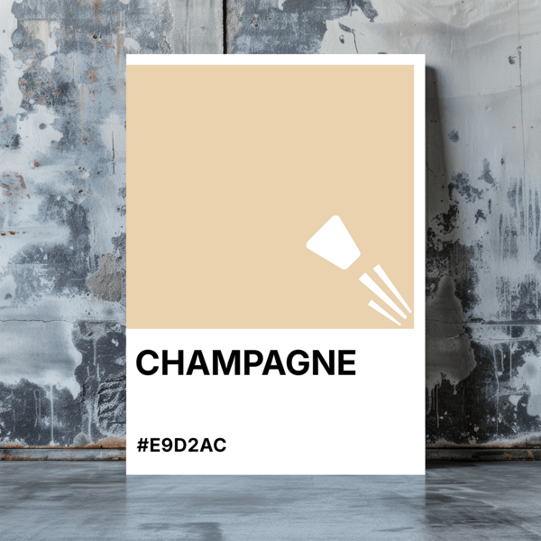 CHAMPAGNE Greeting Card – Colour Swatch Series (A6, Blank Inside)