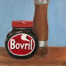 Bovril - original painting, retro pop art style