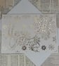 Silver snowflake Christmas card - Image 4