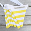 BUNTING - yellow and white stripes