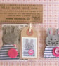Felt jewellery kit - Sew your own bunny brooch craft sewing kit