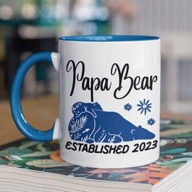 Papa Bear Established Mug Personalised Thoughtful Dad Gift Father's Day 