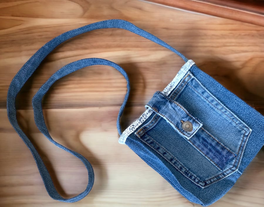 Small Crossbody Jean Bag Small Crossbody Jean Bag