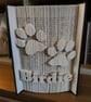 Paw Print CUSTOM 180 CUT & FOLD Book Folding Pattern - EMAILED PDF PATTERN - Image 4