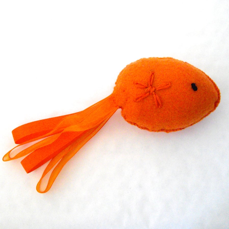 Cute Fancy Goldfish Toy with Cat Nip