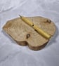 Hand Turned Wooden Twist Pen - Boxwood with Gold Plating - Image 4