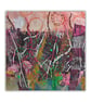 Abstract textile landscape - mounted - hand stitched - fibre art - gift