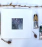 Frosted Foliage, mounted original mixed media painting - Image 5