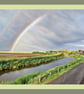 Double Rainbow Nordelph Norfolk Fens Greeting Card A5 - Image 1