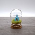 small glass wisp with heart