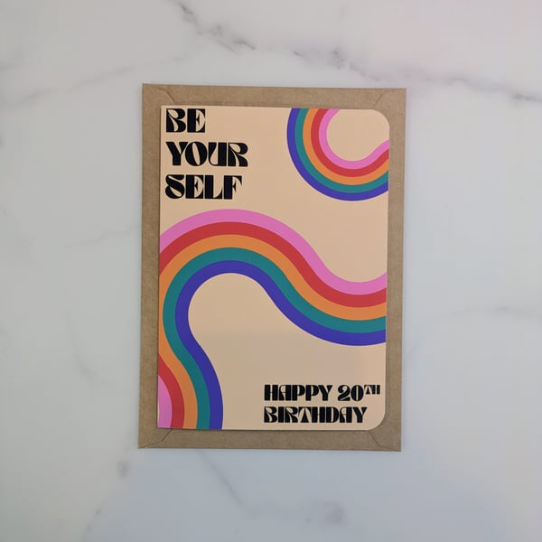 Pride LGBTQ Birthday Card Funny Queer Greeting Card