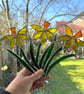 Stained Glass Daffodil Suncatcher - Handmade Hanging Window Decoration  - Image 3