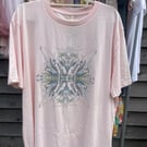 Men's pink Whale T Shirt XL