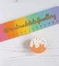 Ice cream cone magnetic needle minder, polymer clay, Summer, food - Image 5