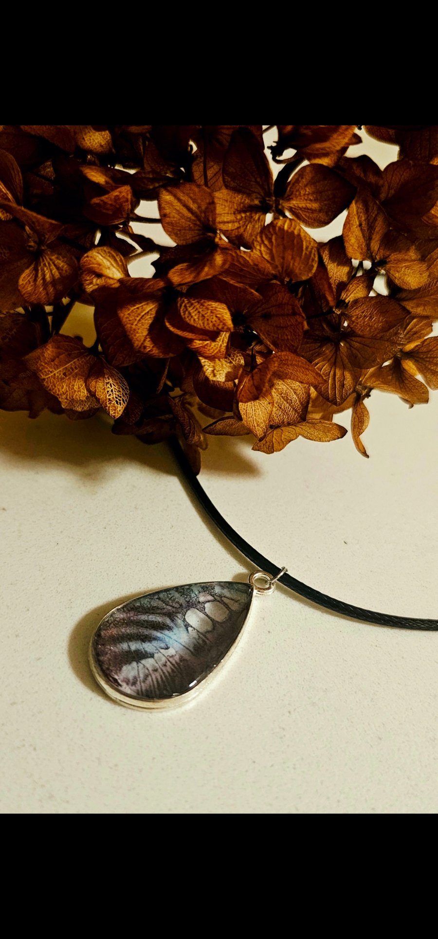 Butterfly wing pendant