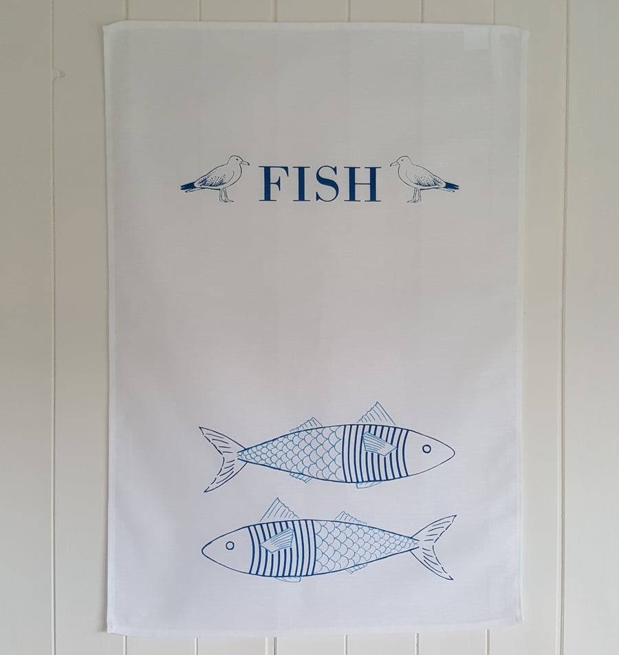 Fish in jumper tea towel