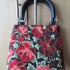 Small Red Paeony Handbag